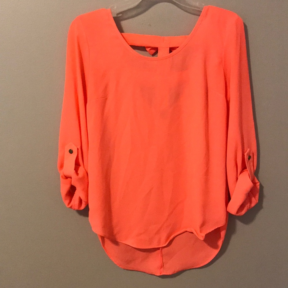 Pink blouse with bows